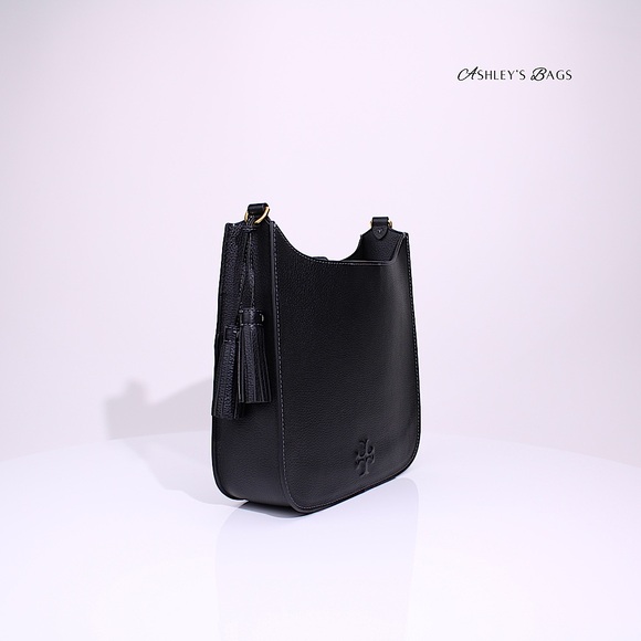 Tory Burch Thea Large Shoulder Bag In Black - Picture 3 of 13